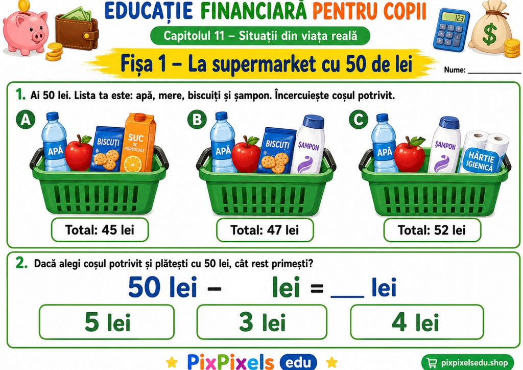 EDUCAȚIE FINANCIARĂ PE ÎNȚELESUL COPIILOR