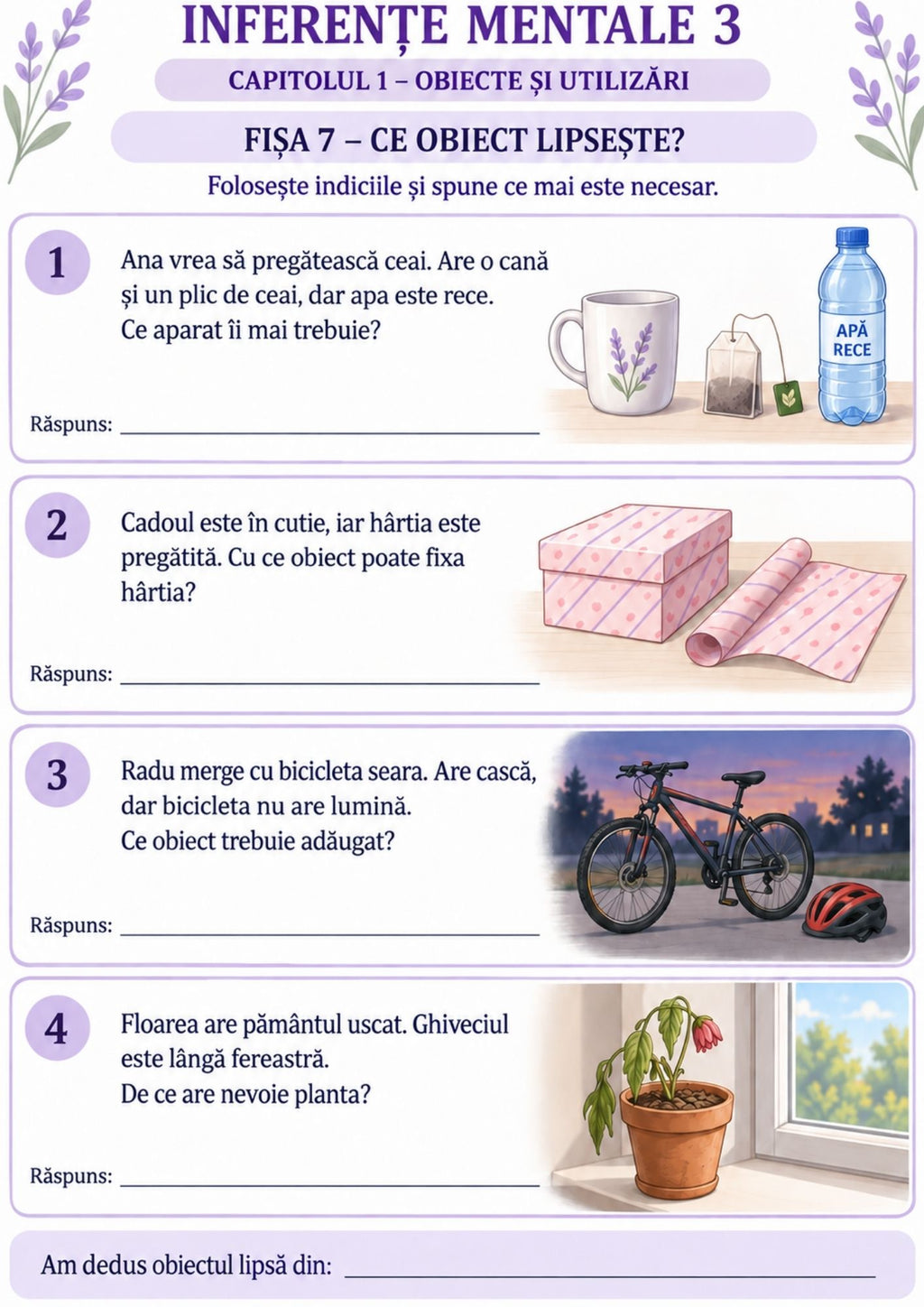 INFERENȚE MENTALE 3 – Caiet de lucru ilustrat