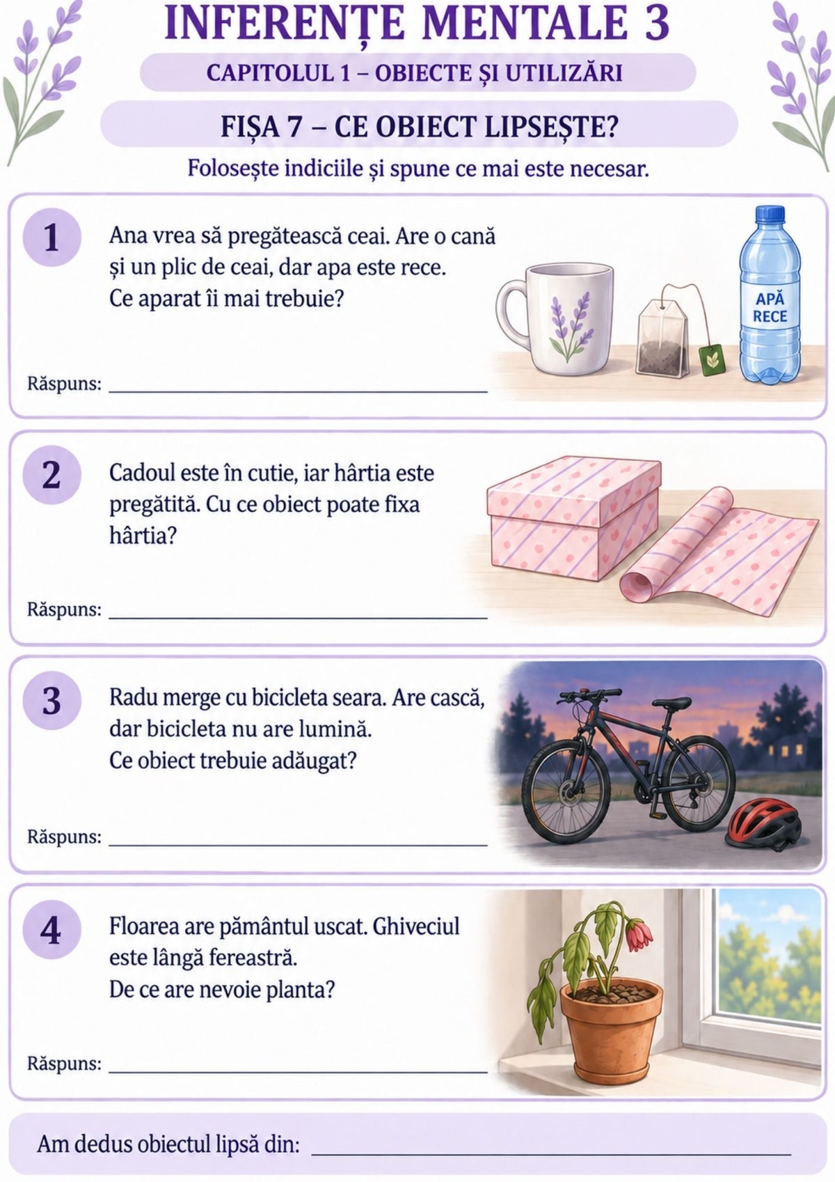 INFERENȚE MENTALE 3 – Caiet de lucru ilustrat