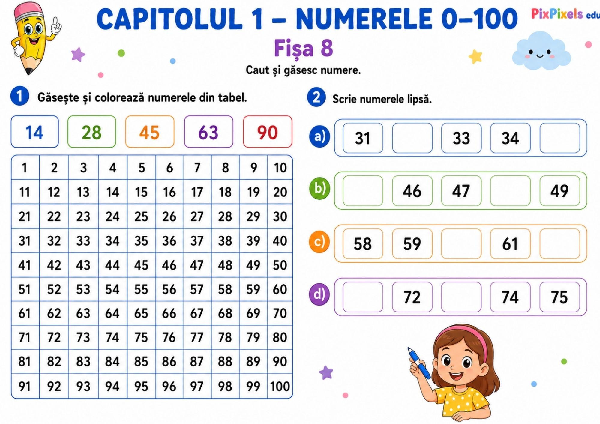 MATEMATICA ÎN VIAȚA DE ZI CU ZI – 100 DE FIȘE DE LUCRU