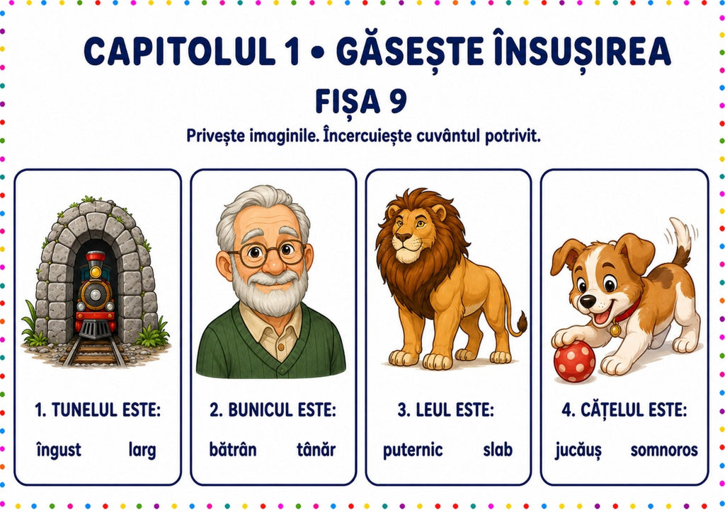 DESCOPĂR ÎNSUȘIRILE – Caiet de lucru pentru vocabular și exprimare