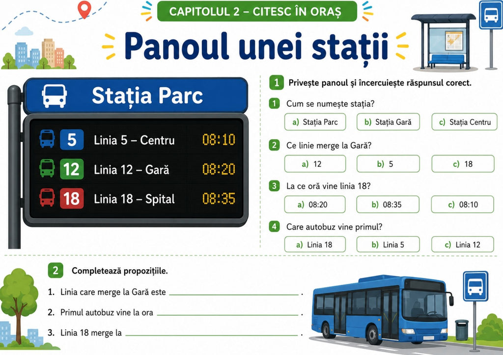 CITIRE FUNCȚIONALĂ PENTRU COPII Bonuri, etichete, bilete, meniuri, afișe, orare, invitații și alte texte din viața reală