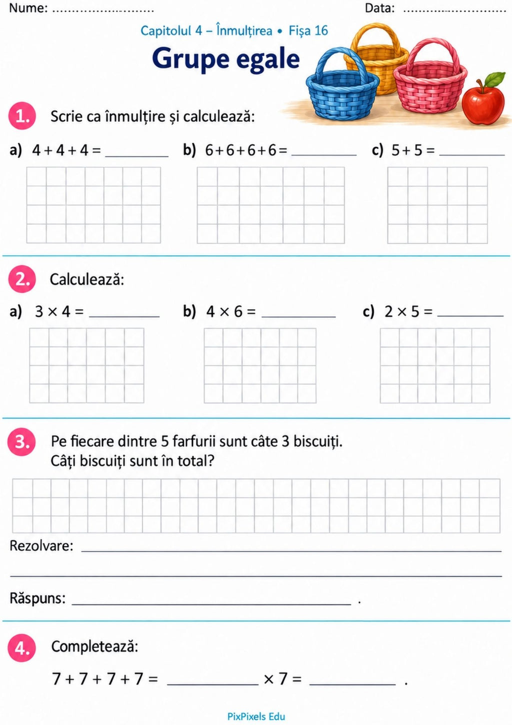 MATEMATICA PRINDE VIAȚĂ!  Caiet de exerciții și probleme • Clasa a II-a