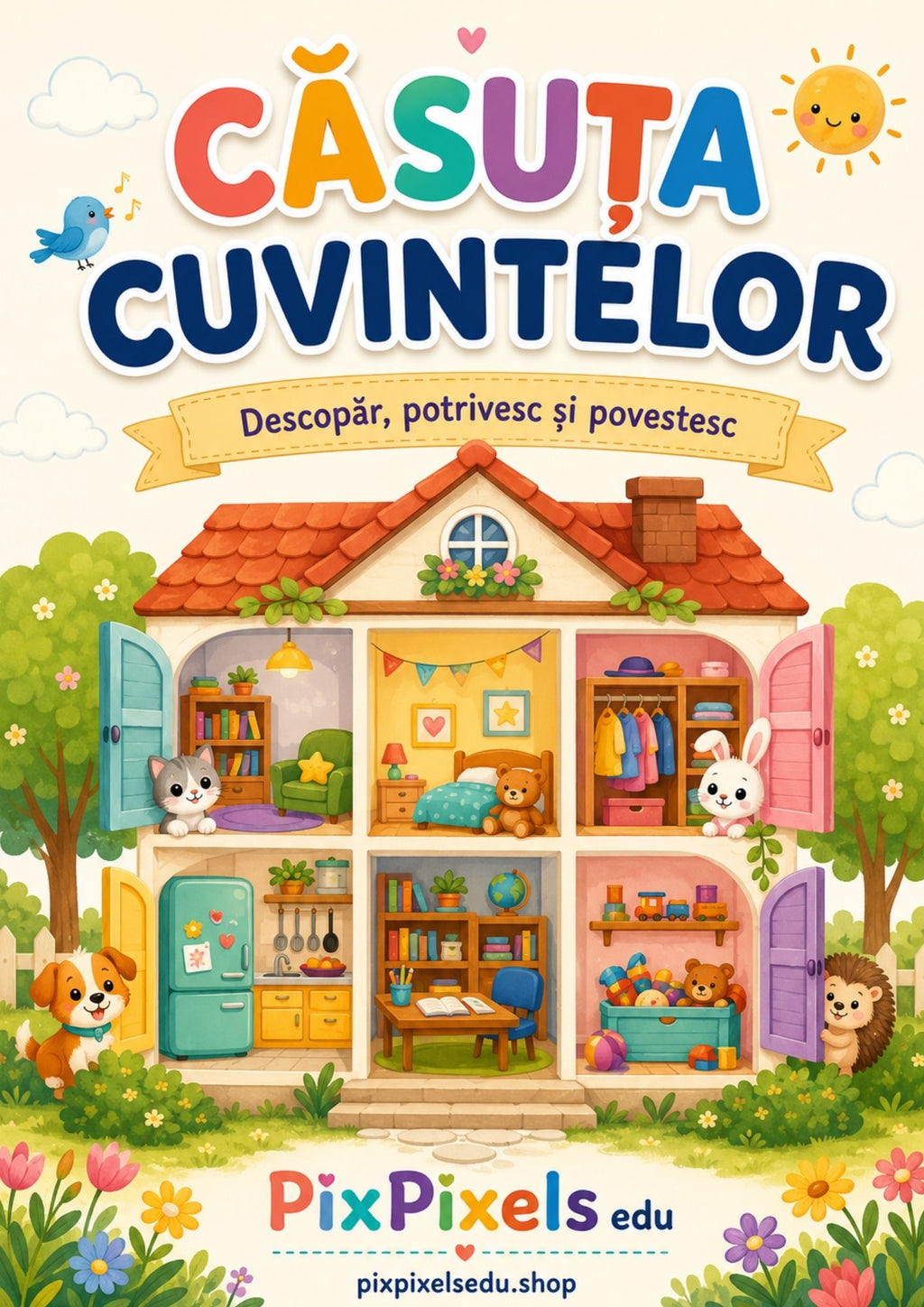 CĂSUȚA CUVINTELOR – Descopăr, potrivesc și povestesc