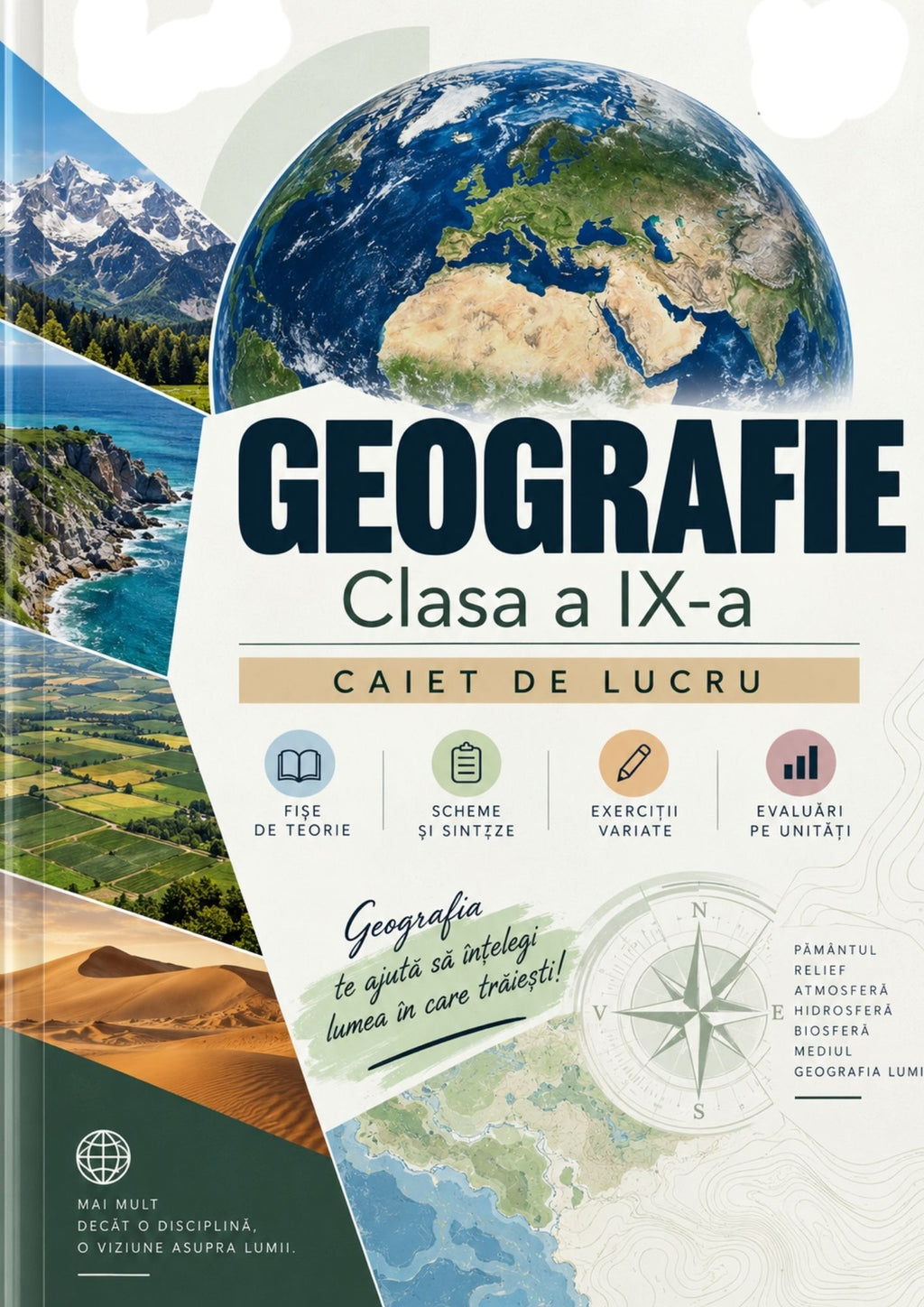Geografie – clasa a IX-a | Caiet digital PDF + PPT