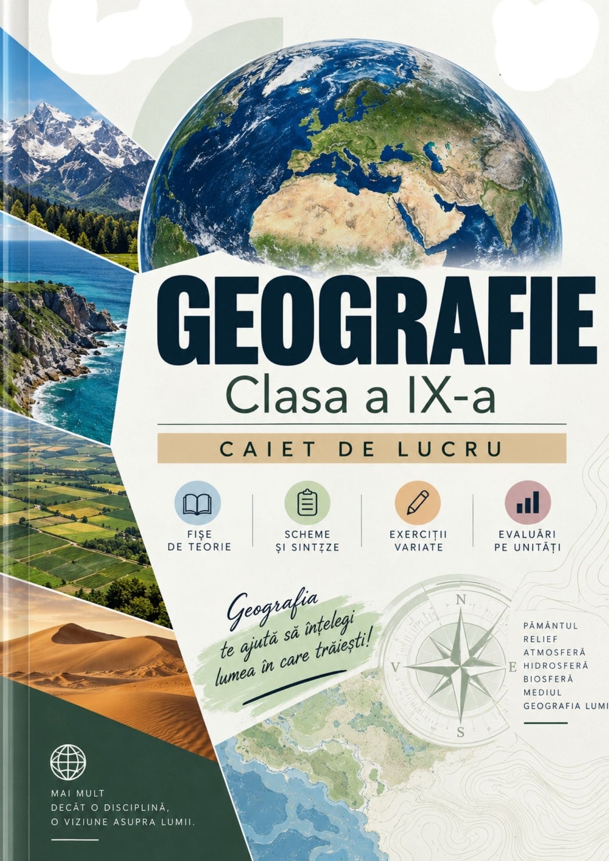 Geografie – clasa a IX-a | Caiet digital PDF + PPT