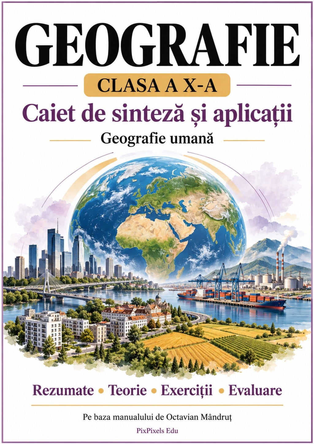 Geografie pentru clasa a X-a, organizată pas cu pas!