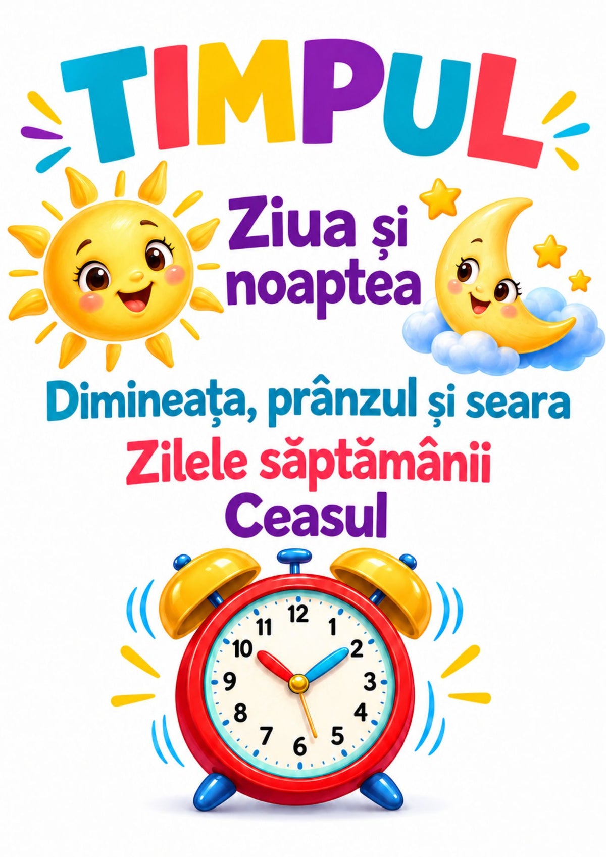 TIMPUL – învățăm prin joacă