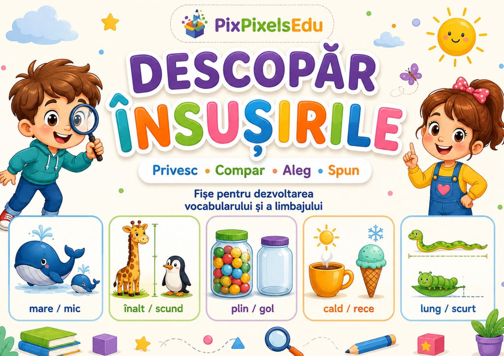 DESCOPĂR ÎNSUȘIRILE – Caiet de lucru pentru vocabular și exprimare