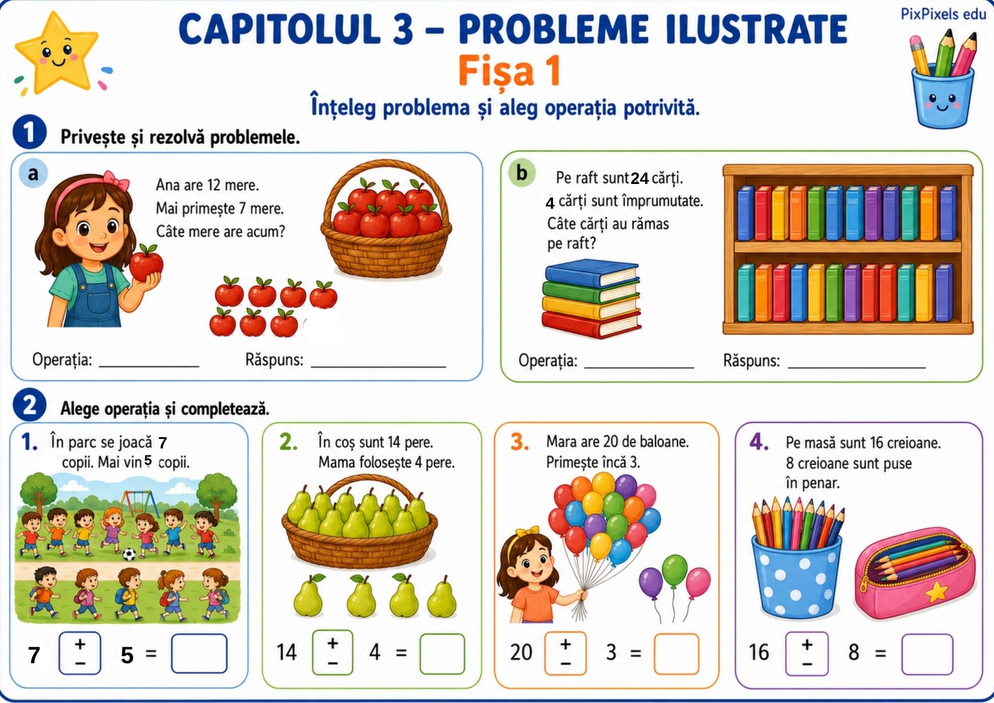MATEMATICA ÎN VIAȚA DE ZI CU ZI – 100 DE FIȘE DE LUCRU