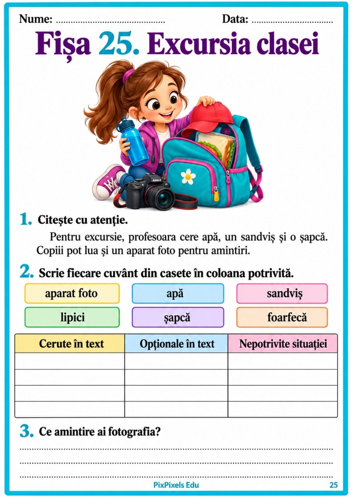 Ce se potrivește? Caiet PDF de vocabular și înțelegerea textului, 8–10 ani