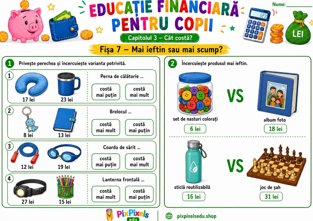 EDUCAȚIE FINANCIARĂ PE ÎNȚELESUL COPIILOR