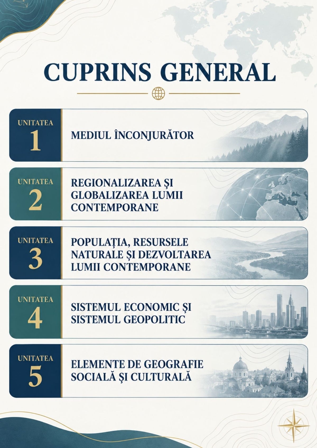GEOGRAFIE – Caiet de lucru pentru clasa a XI-a