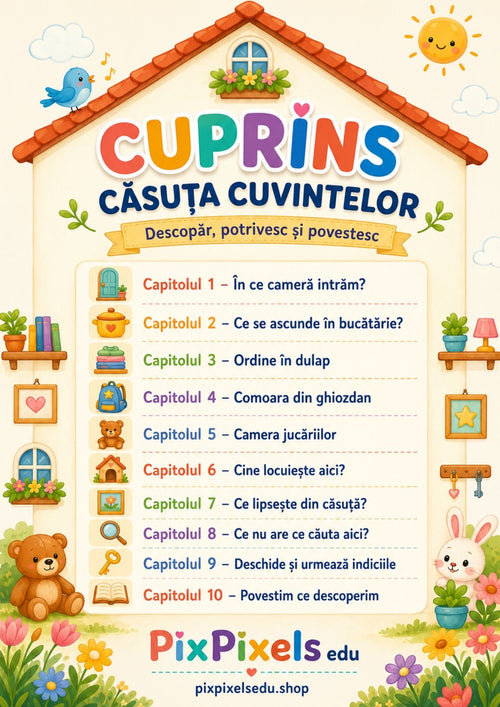 CĂSUȚA CUVINTELOR – Descopăr, potrivesc și povestesc