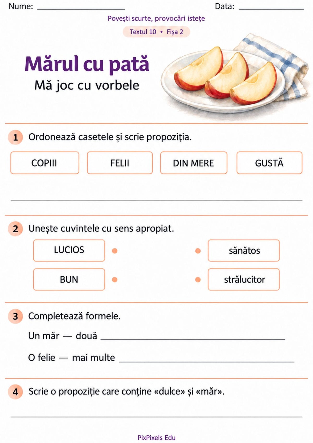 Povești scurte, provocări istețe