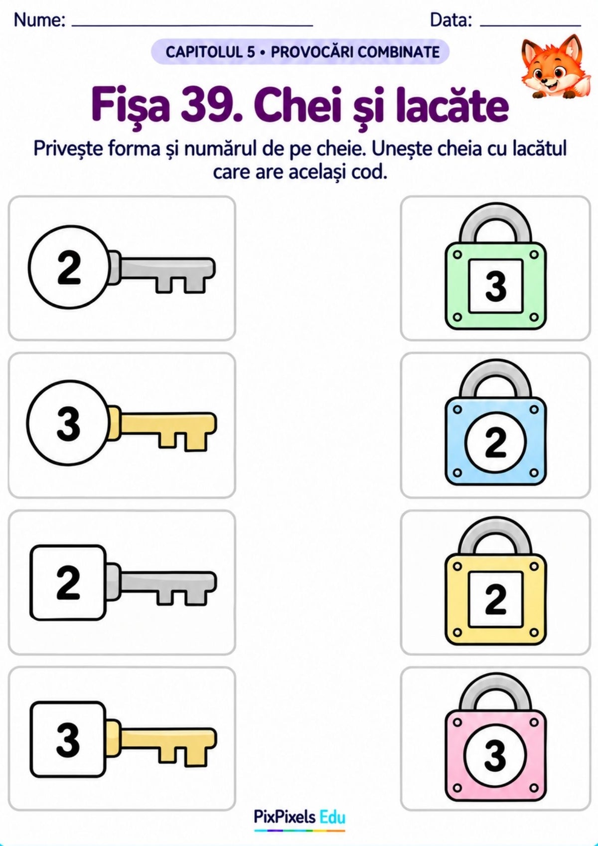 CODURI ȘI CALCULE ISTEȚE-  60 de fișe cu jocuri de atenție, potriviri și calcule pentru copii de 8–10 ani