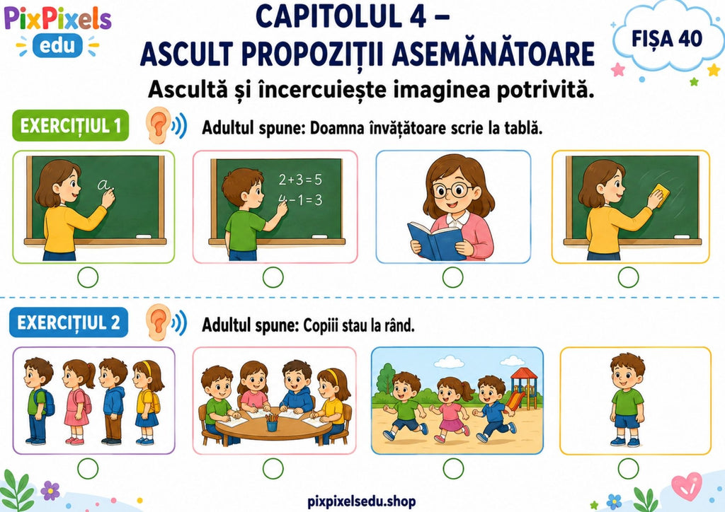 ÎNȚELEG CERINȚA ȘI RĂSPUND CORECT
