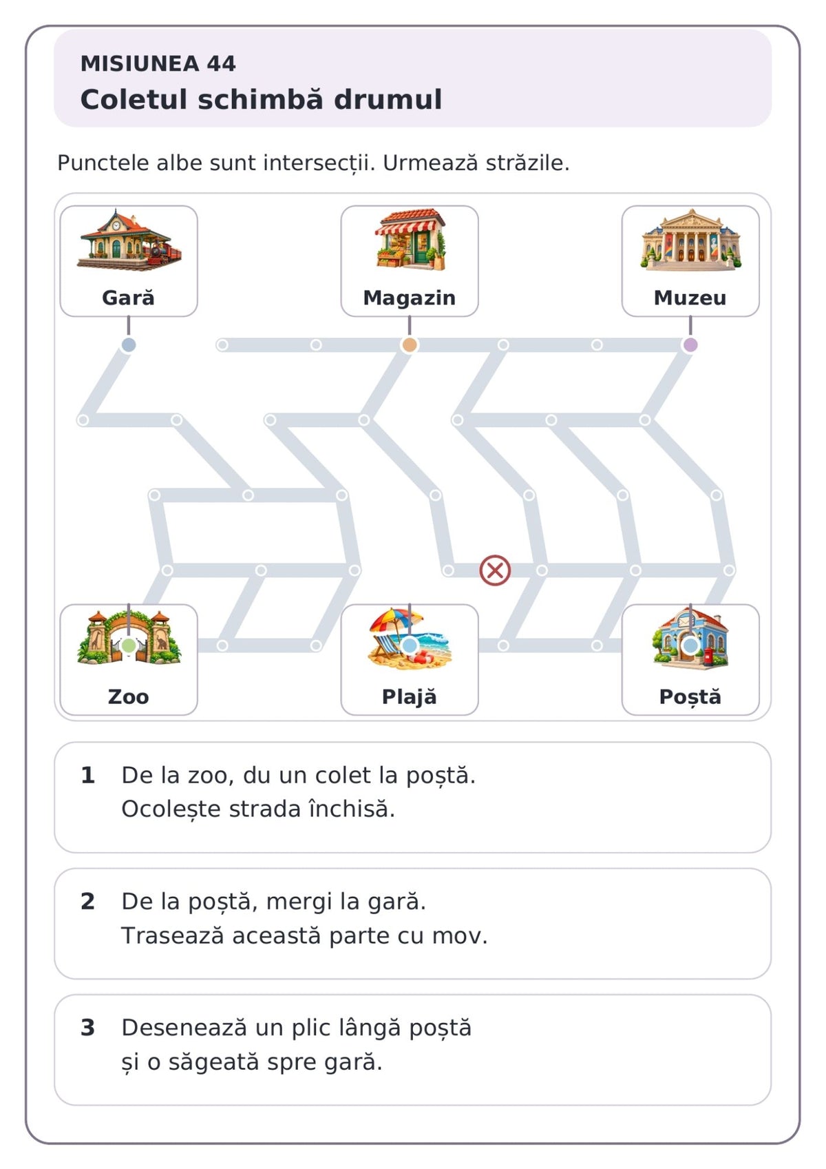 Orașul Misiunilor – caiet de lucru cu 50 de fișe ilustrate