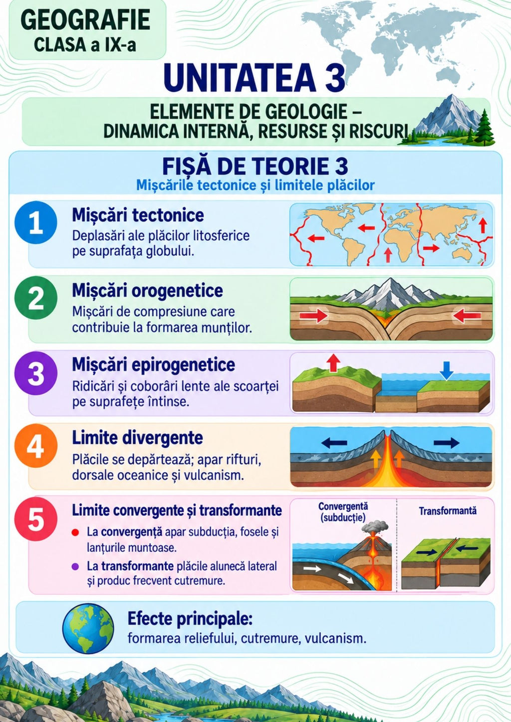 Geografie – clasa a IX-a | Caiet digital PDF + PPT