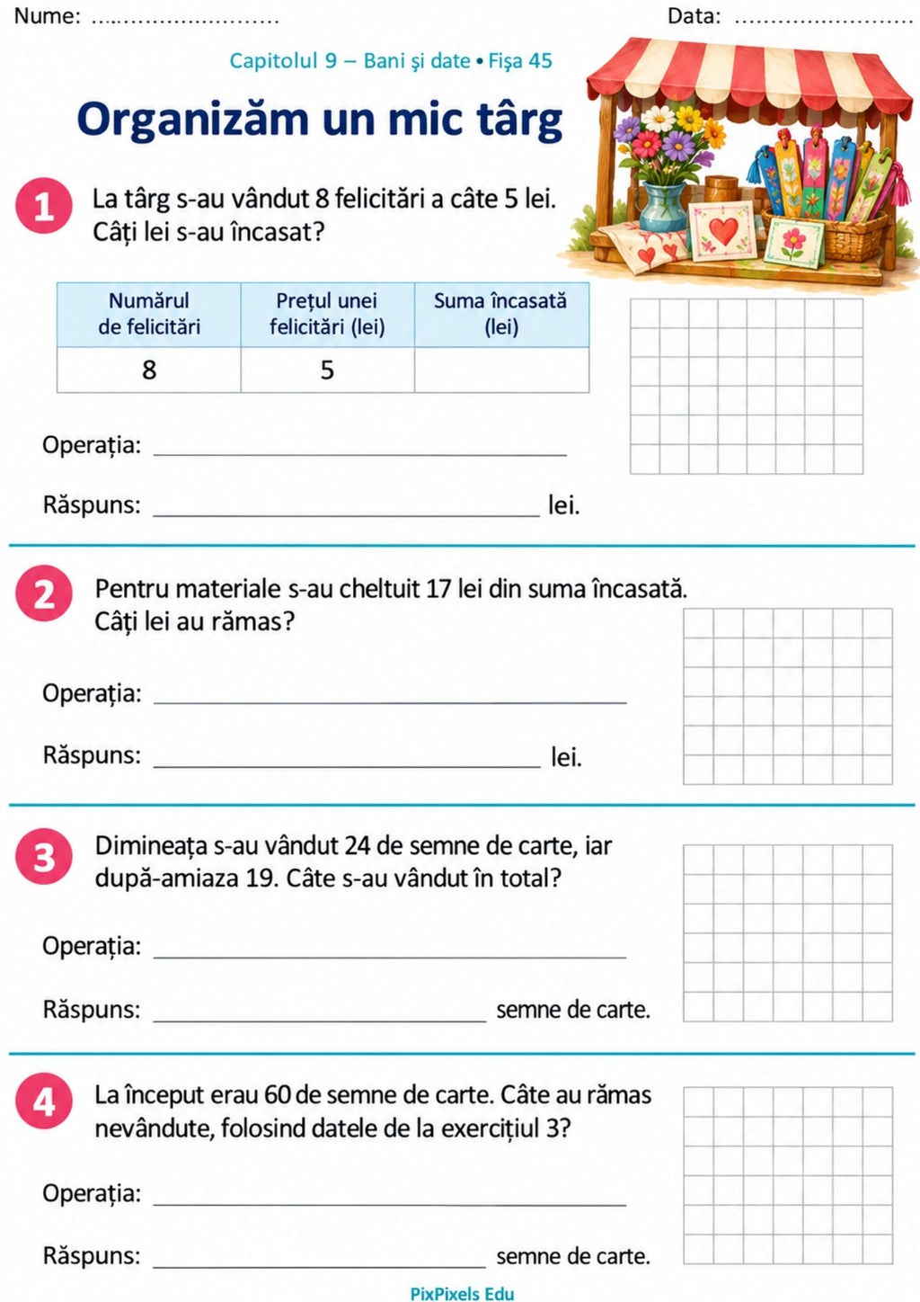 MATEMATICA PRINDE VIAȚĂ!  Caiet de exerciții și probleme • Clasa a II-a