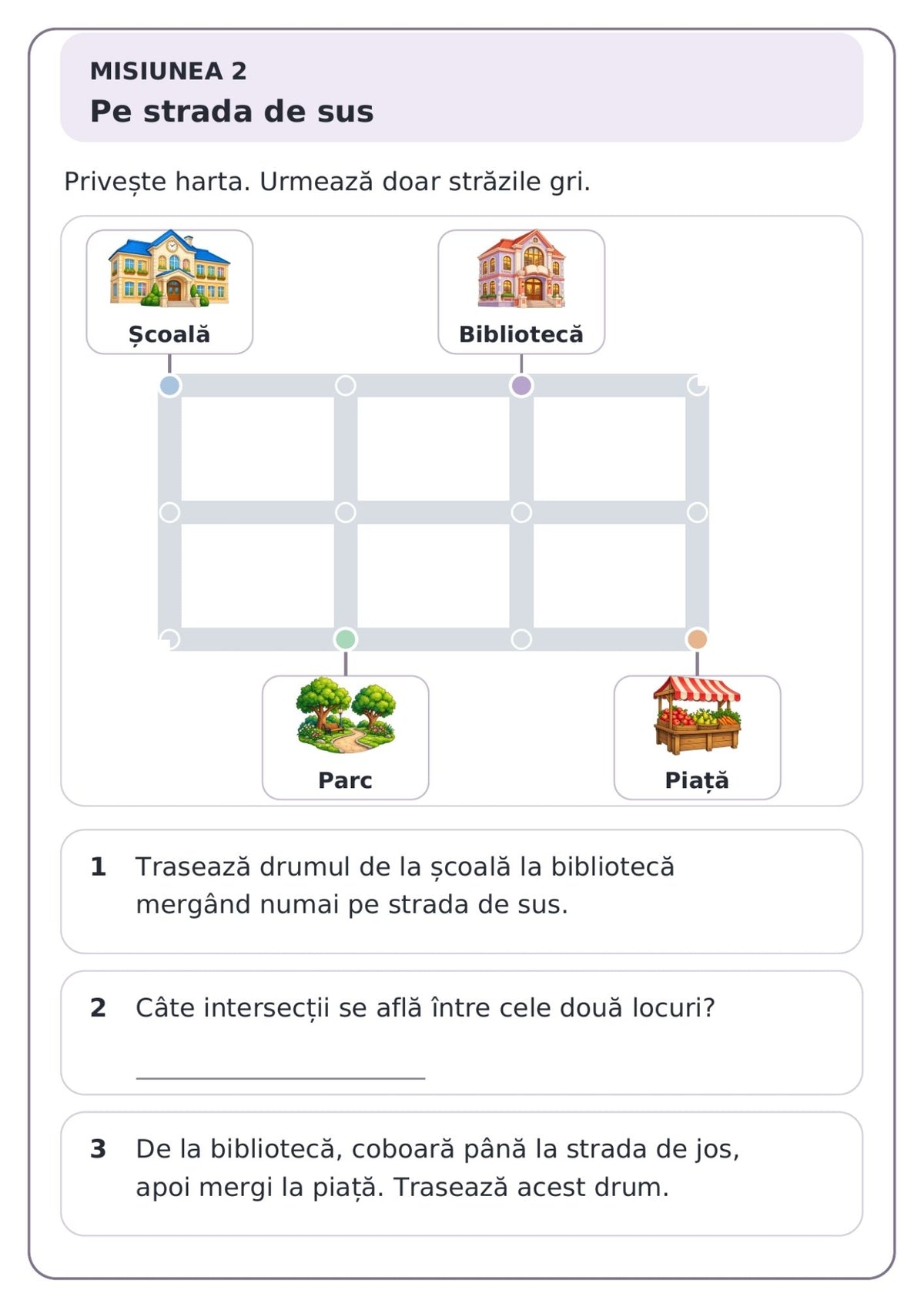 Orașul Misiunilor – caiet de lucru cu 50 de fișe ilustrate