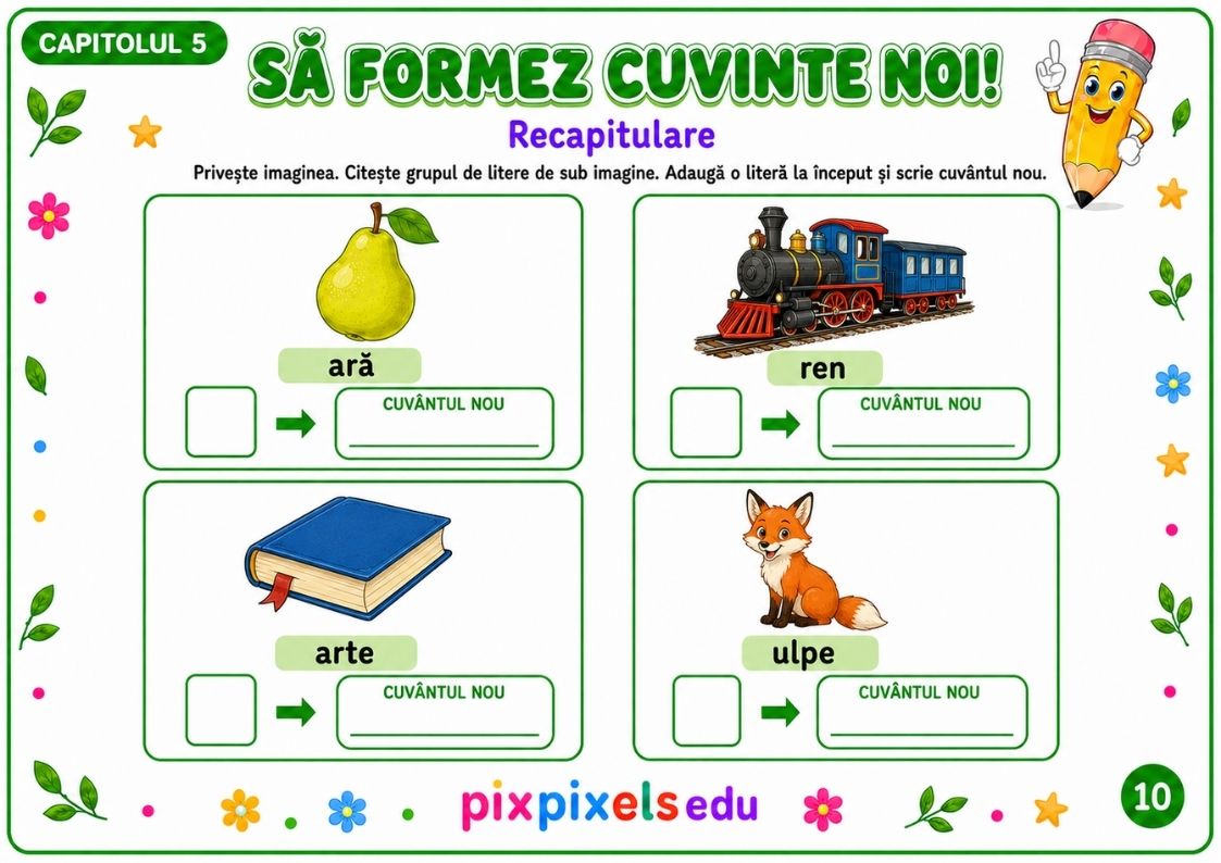 ATELIERUL SUNETELOR Fișe pentru conștiință fonologică