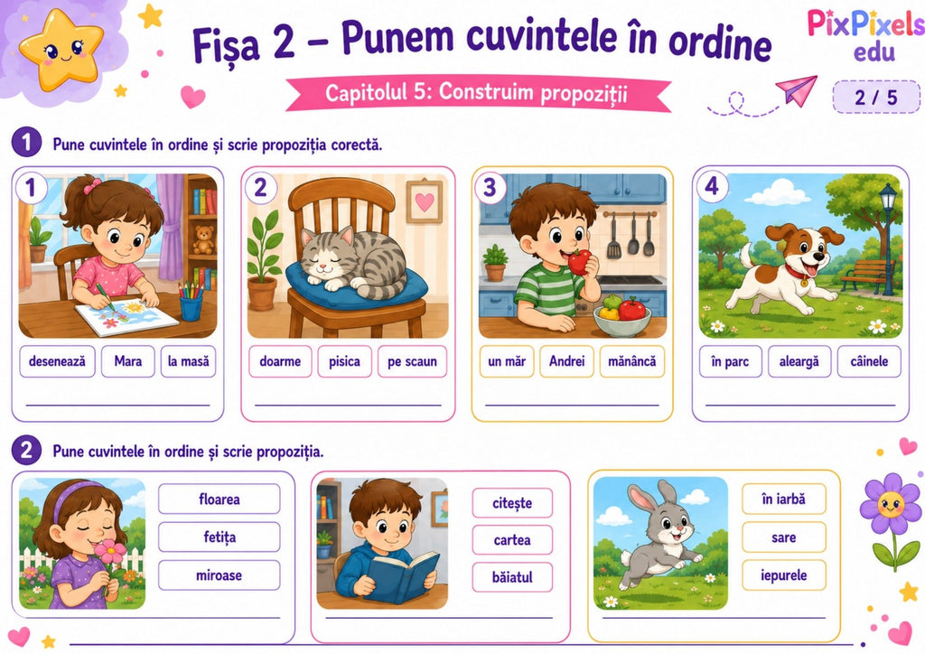 Substantivul, adjectivul și verbul