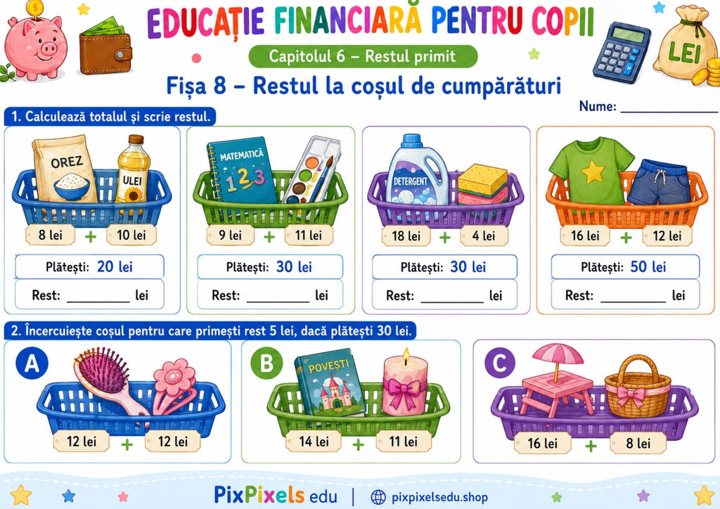 EDUCAȚIE FINANCIARĂ PE ÎNȚELESUL COPIILOR