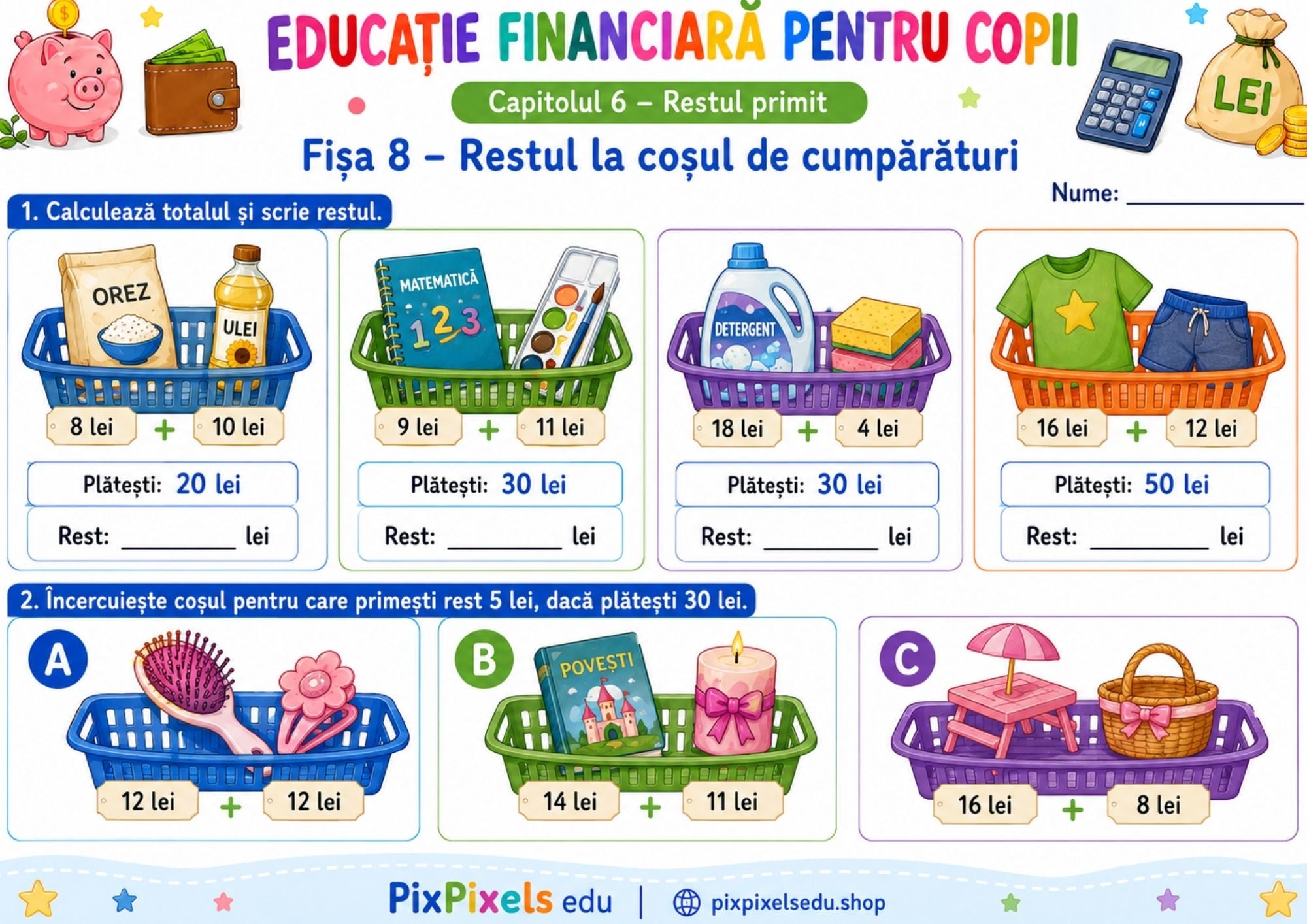 EDUCAȚIE FINANCIARĂ PE ÎNȚELESUL COPIILOR