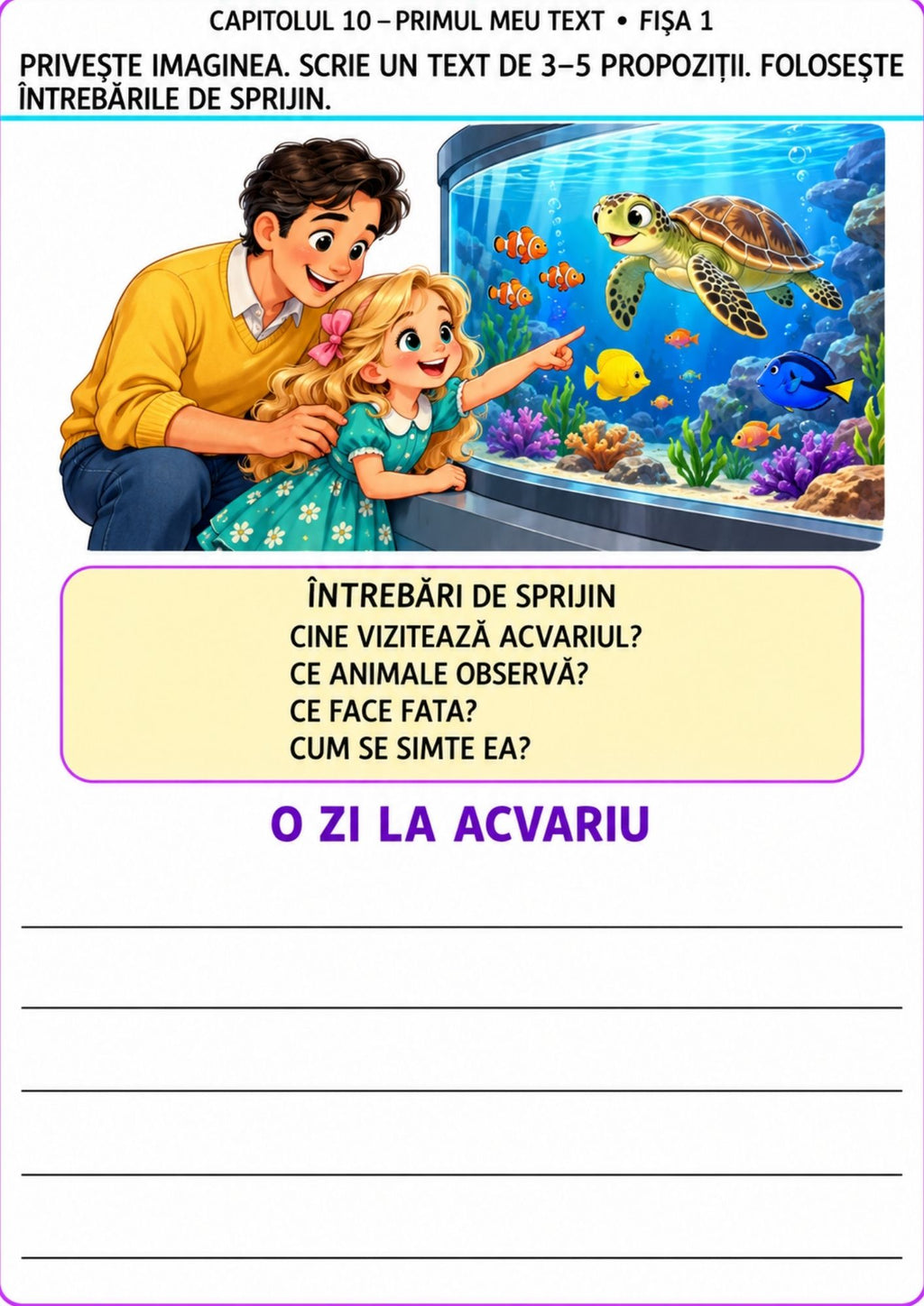 ÎNVĂȚ SĂ SCRIU PROPOZIȚII