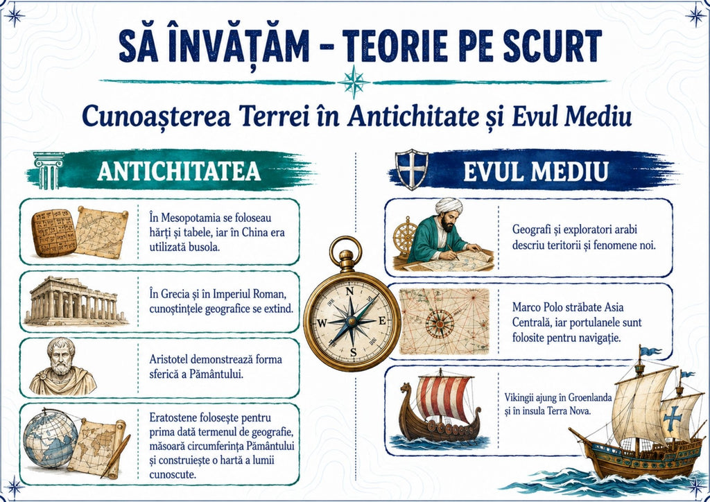 Geografie – clasa a VI-a Material educațional complet în format PDF și PowerPoint