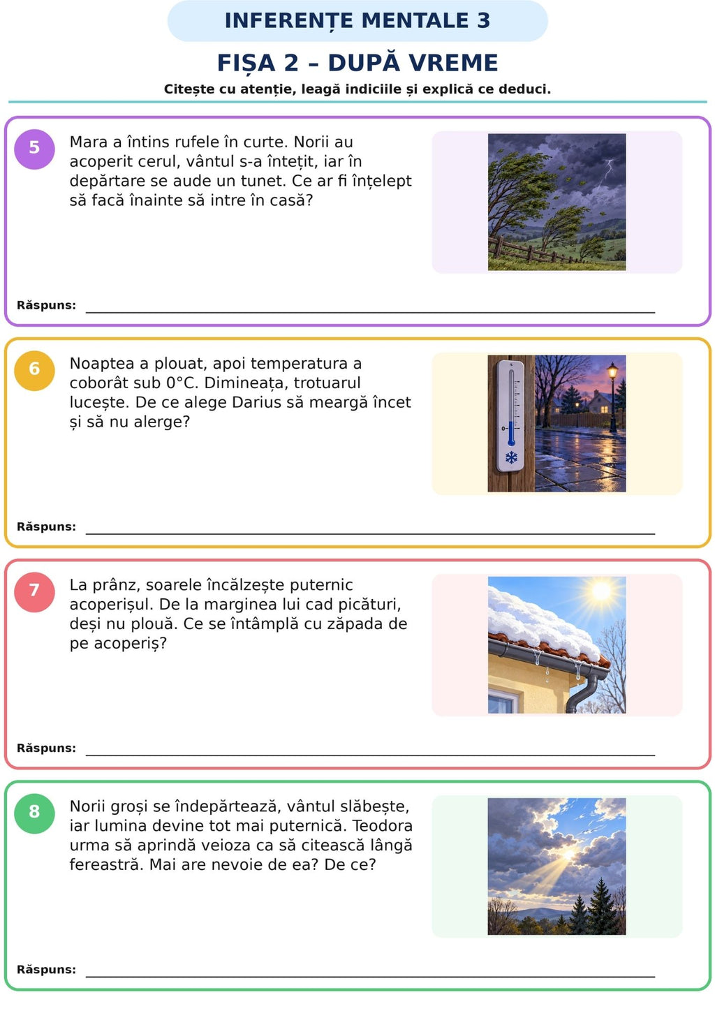 INFERENȚE MENTALE 3 – Caiet de lucru ilustrat