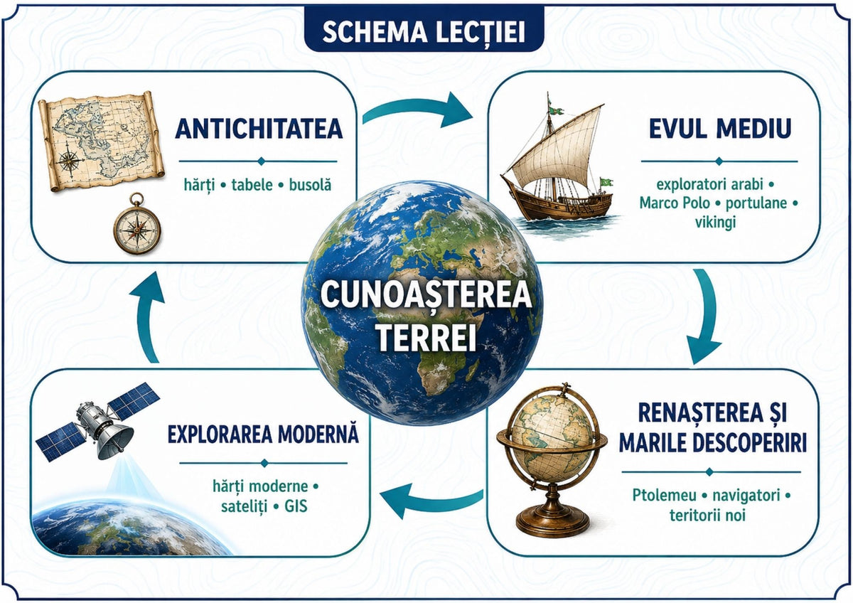 Geografie – clasa a VI-a Material educațional complet în format PDF și PowerPoint