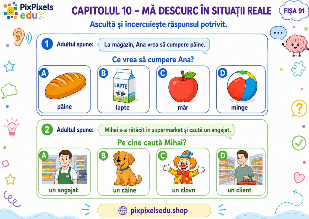 ÎNȚELEG CERINȚA ȘI RĂSPUND CORECT