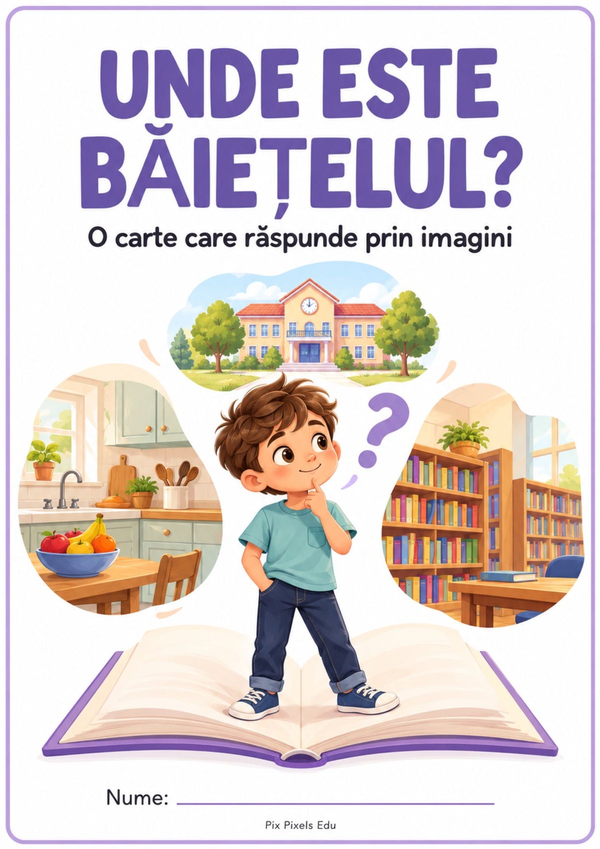 UNDE ESTE BĂIEȚELUL? — Caiet vizual