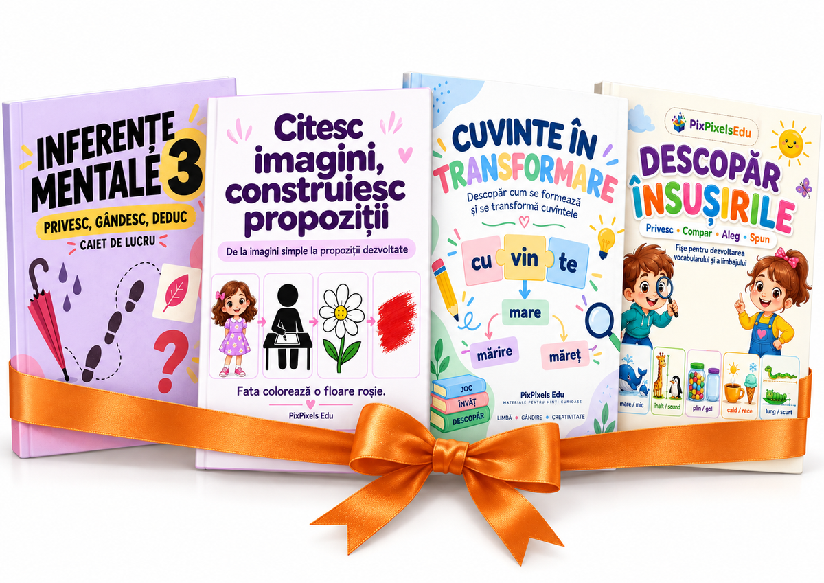 PACHET LIMBAJ 4 – Vocabular, Exprimare, Propoziții, Gândire