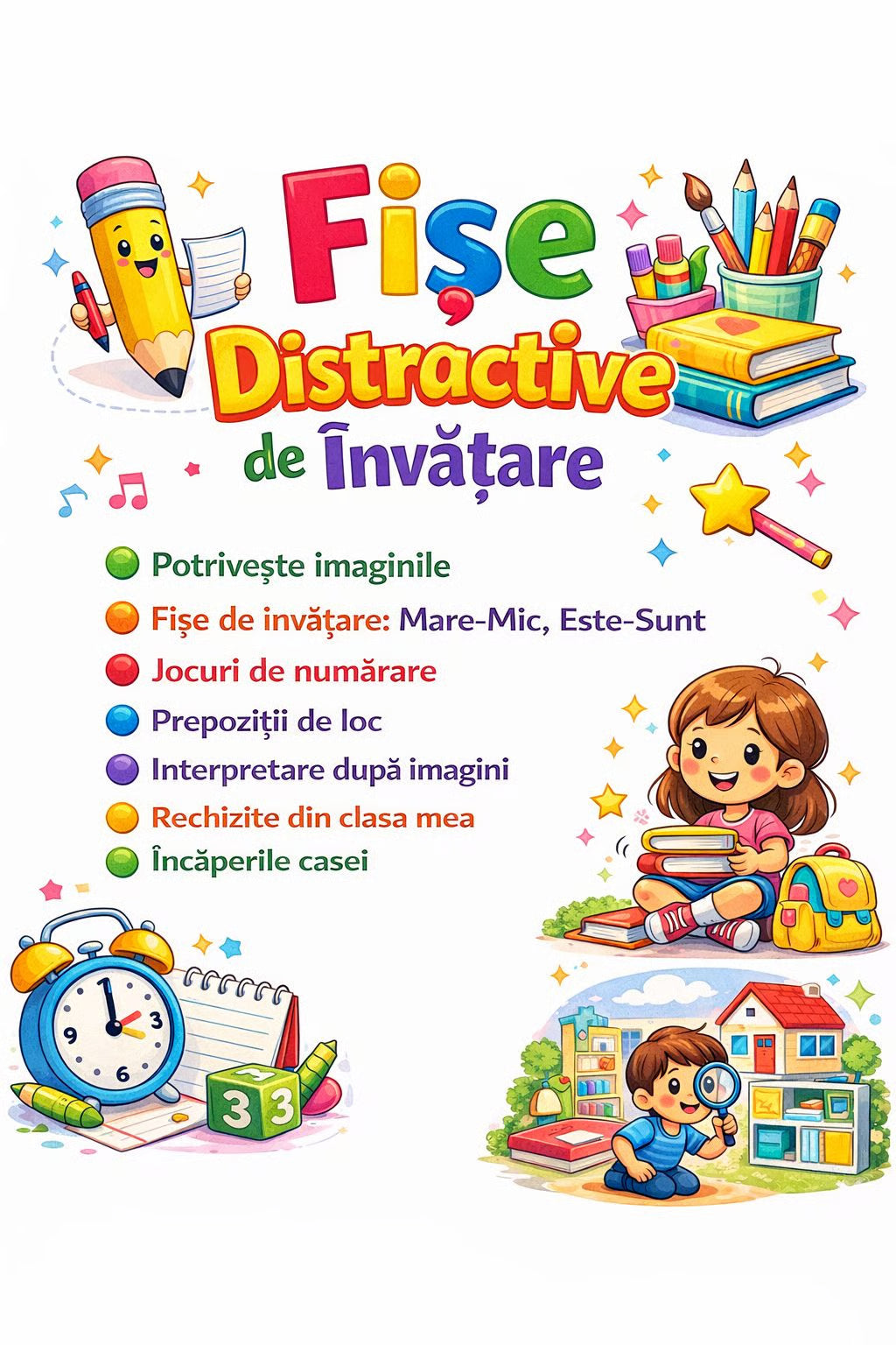 CAIETUL CARE ÎI ȚINE PE COPII LIPIȚI DE ACTIVITĂȚI!
