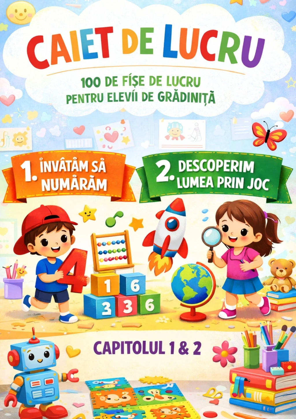 100 DE FIȘE PENTRU ELEVII DE GRĂDINIȚĂ