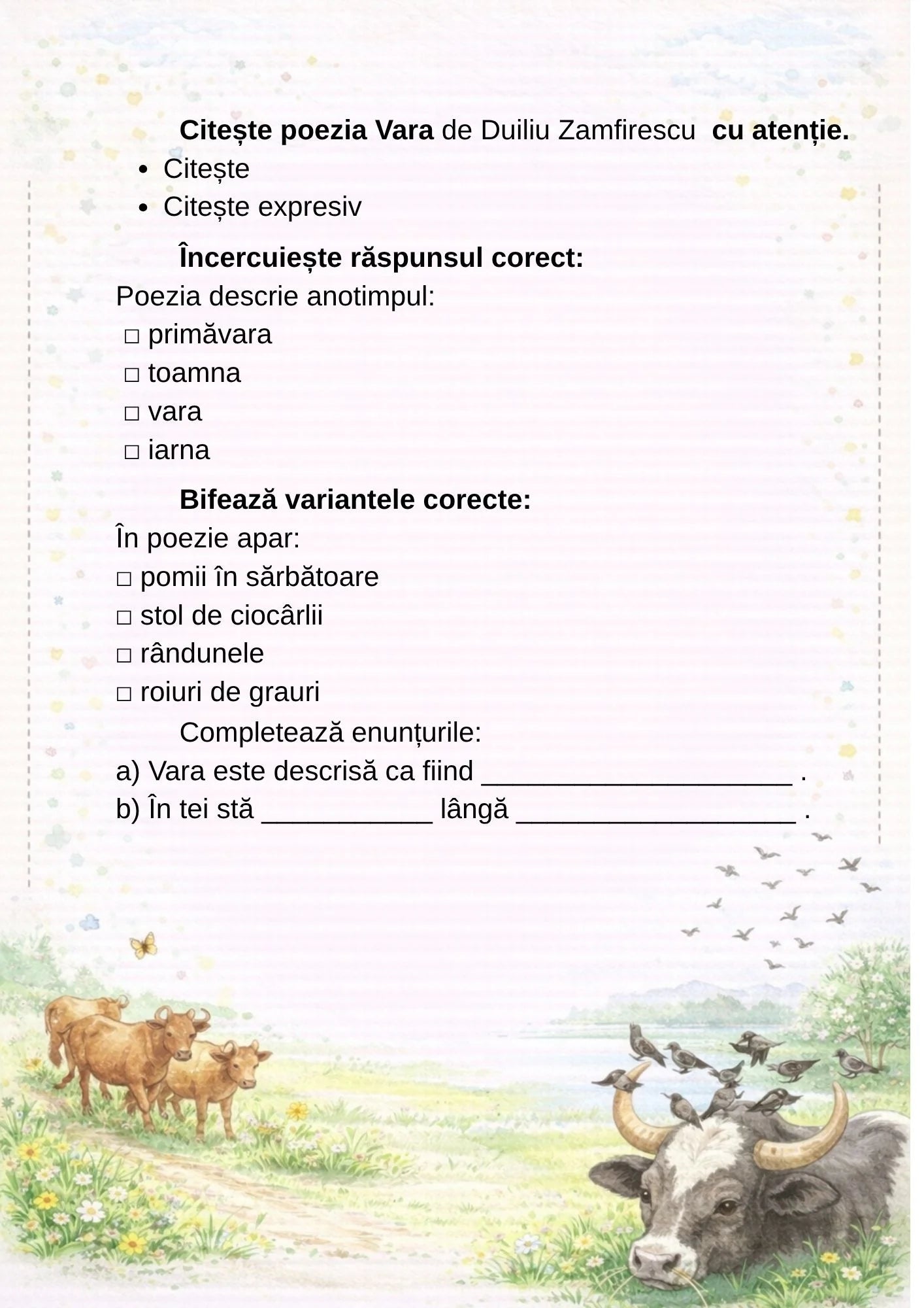 POEZIA PE ÎNȚELESUL COPIILOR