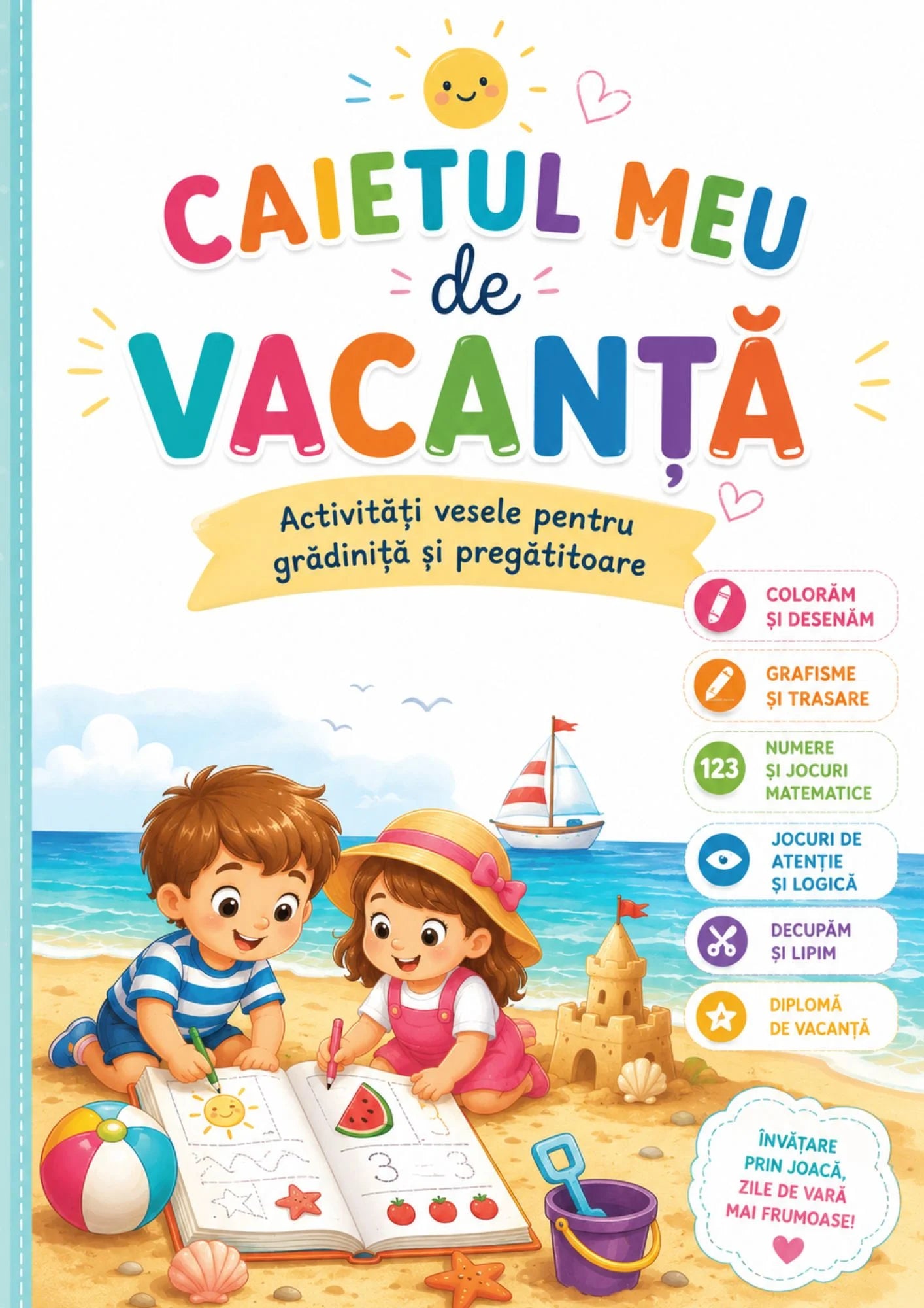 Caietul Meu de Vacanță – 41 de pagini de joacă și învățare