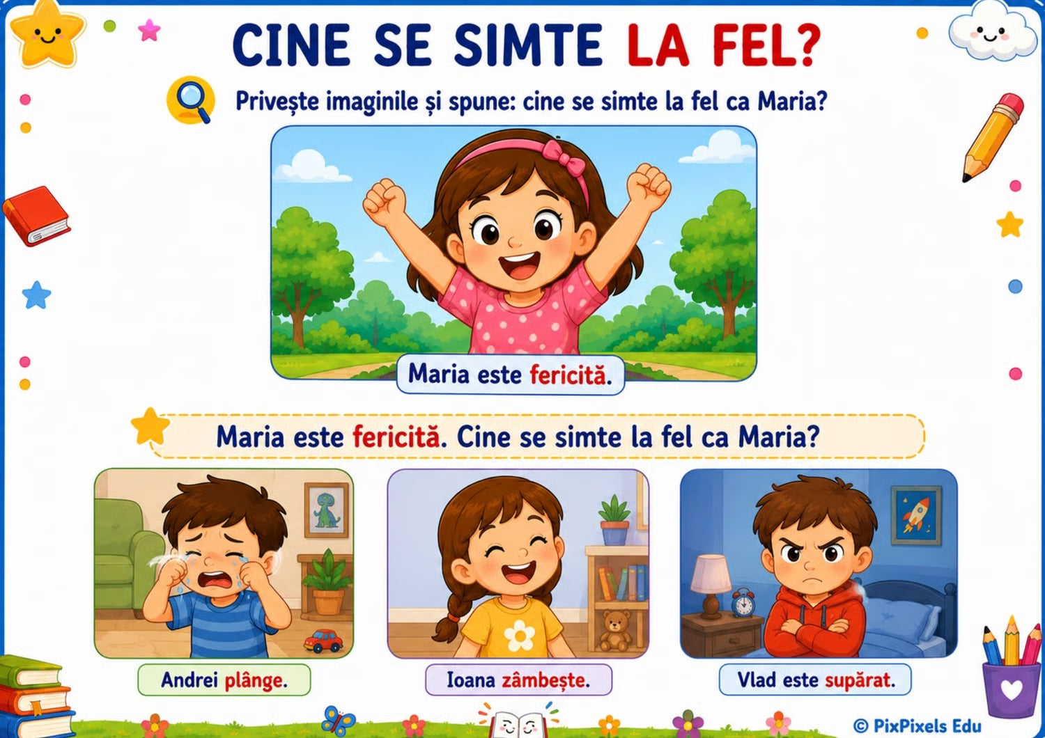 55 DE FIȘE PENTRU DEZVOLTAREA LIMBAJULUI, ATENȚIEI ȘI GÂNDIRII LOGICE