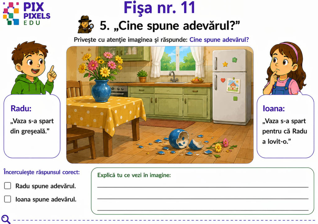 OBSERV.GÂNDESC. IMAGINEZ. 🧠📖 Caiet de dezvoltare a limbajului și gândirii logice