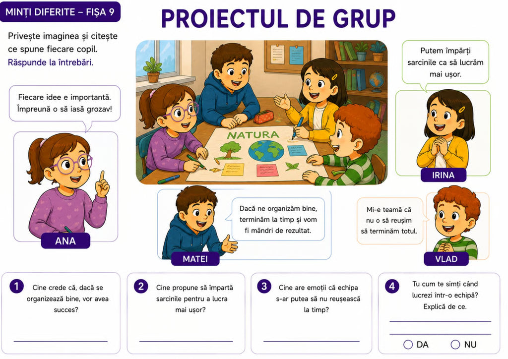 GÂNDIM DIFERIT- JOCURI DE TEORIA MINȚII