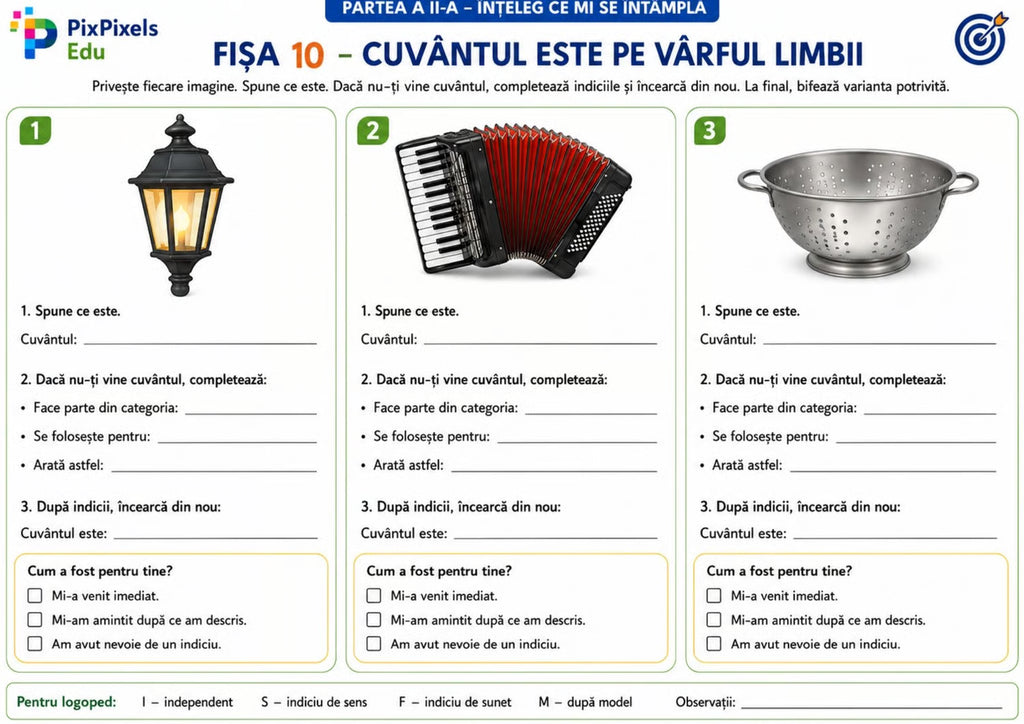 TRUSĂ DE INTERVENȚIE PENTRU ACTIVAREA VOCABULARULUI