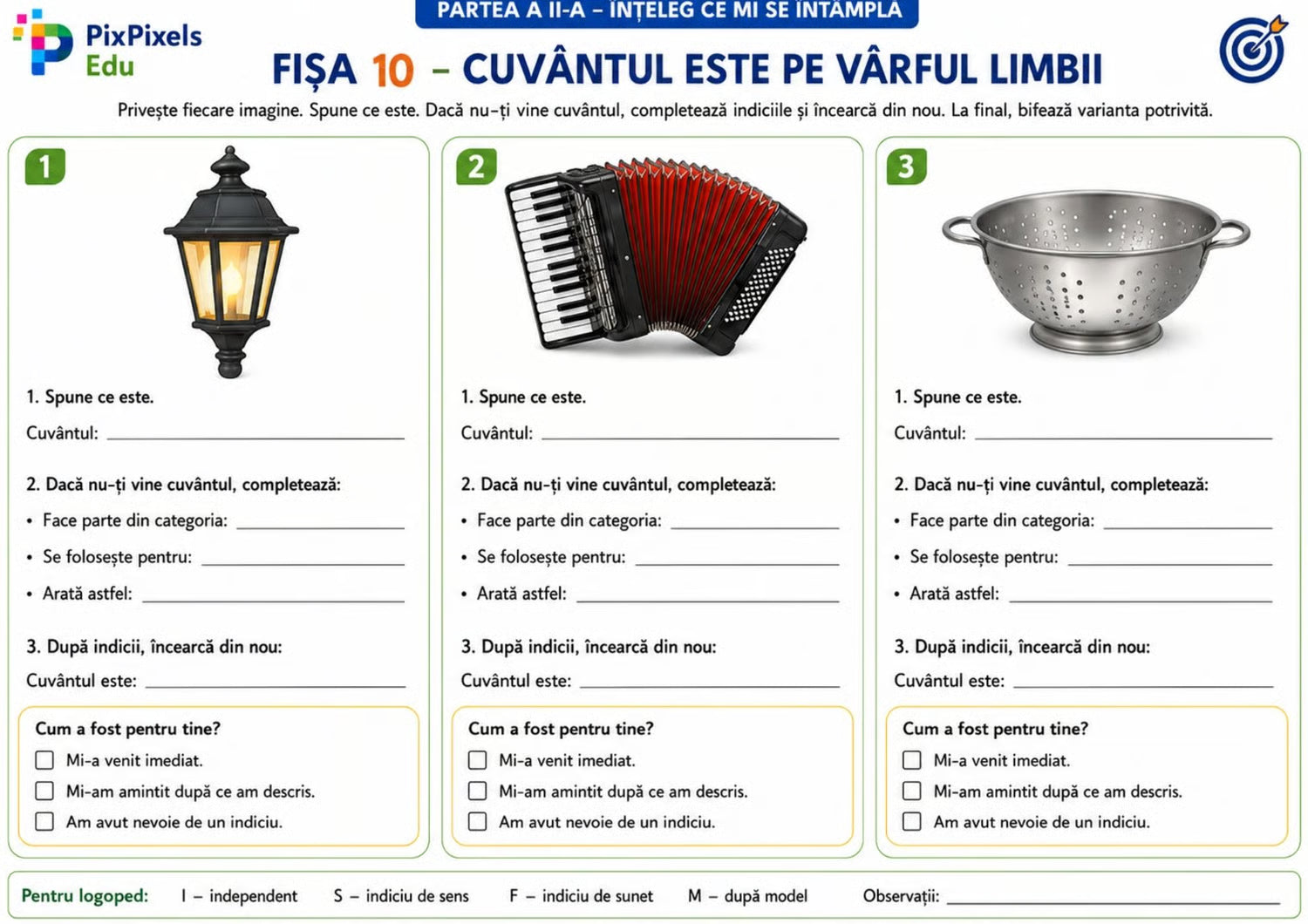 TRUSĂ DE INTERVENȚIE PENTRU ACTIVAREA VOCABULARULUI