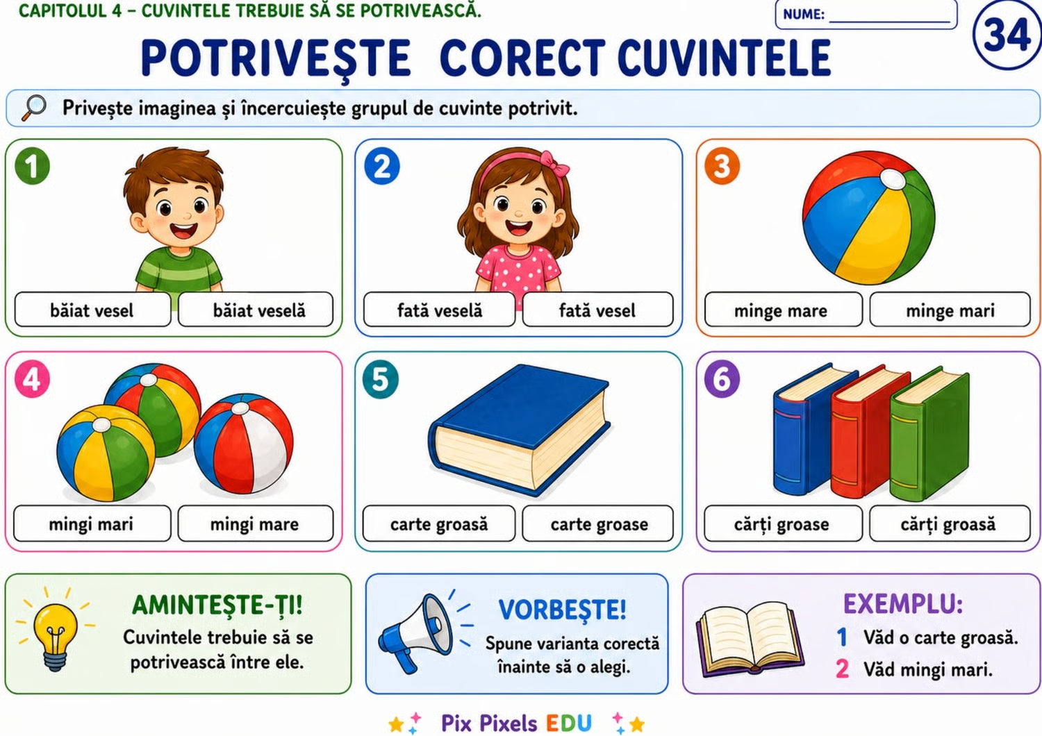 ÎNȚELEG ȘI SPUN Caiet de intervenție pentru dezvoltarea limbajului prin imagini
