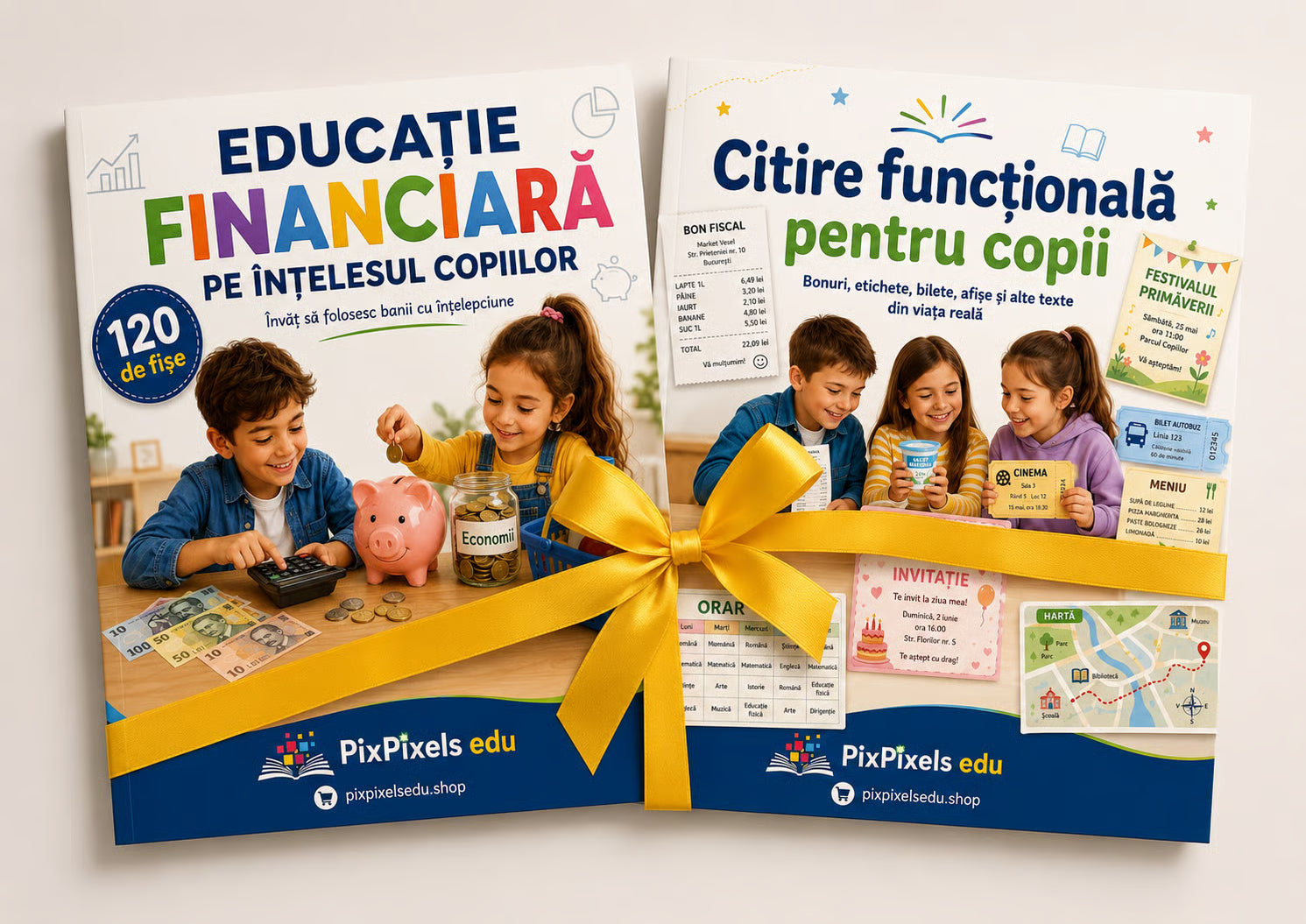 🎁 PACHET EDUCAȚIONAL COMPLET CITIRE FUNCȚIONALĂ + EDUCAȚIE FINANCIARĂ PENTRU COPII